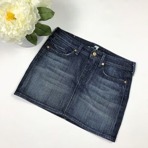 7 for All Mankind Flynt Jean Skirt